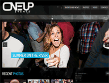 Tablet Screenshot of oneupevents.com